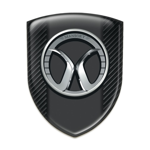 Mansory Silicone Badge Black Fibers Model 