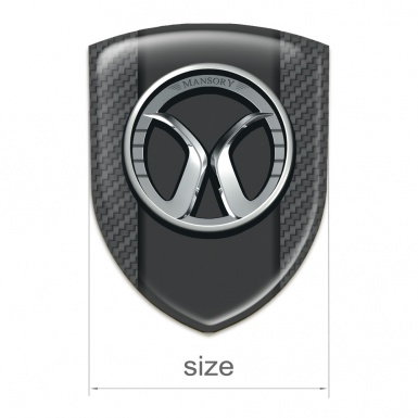 Mansory Auto Emblem dark Grey carbon Model 