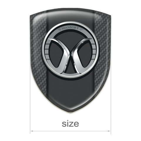 Mansory Auto Emblem dark Grey carbon Model 
