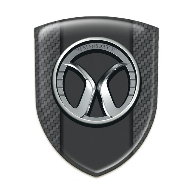 Mansory Auto Emblem dark Grey carbon Model 