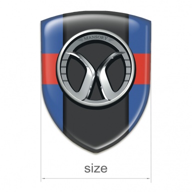 Mansory Emblem Interior Blue with Red band and dark Central Panel 