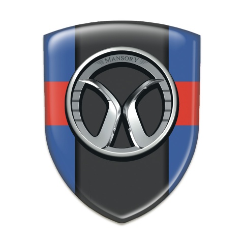 Mansory Emblem Interior Blue with Red band and dark Central Panel 