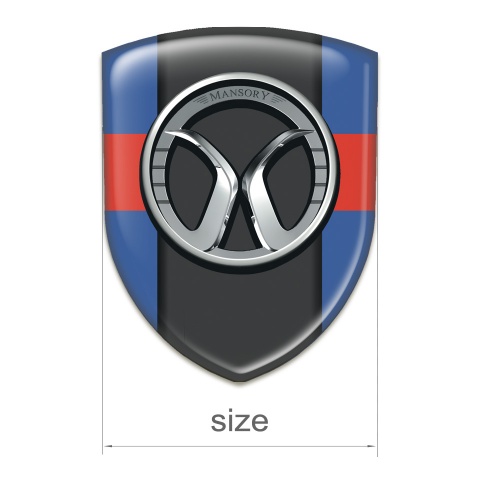Mansory Emblem Interior Blue with Red band and dark Central Panel 