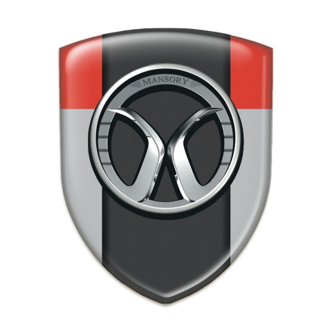 Mansory Car Accessories Badge Grey Red Model 
