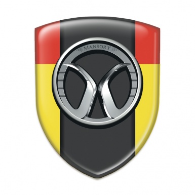 Mansory Car Interior Badge Yellow Red model 
