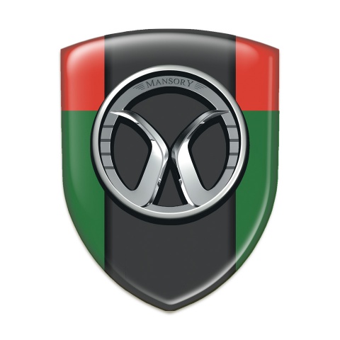 Mansory Silicone Badge Green Red Model 