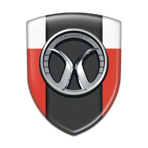 Mansory Auto Emblem red White Model 