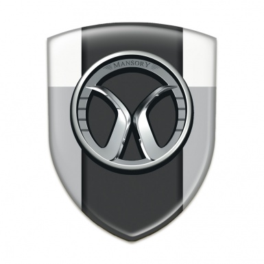 Mansory Tuning Emblem Grey White Model 
