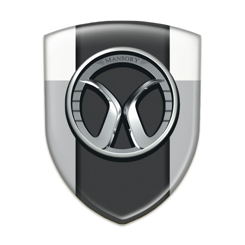Mansory Tuning Emblem Grey White Model 