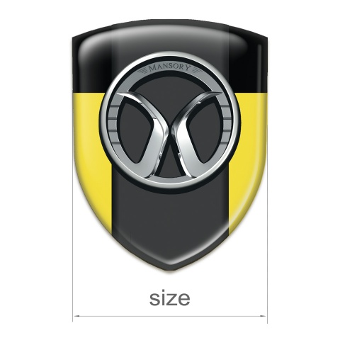 Mansory Resin Sticker Yellow Black Model