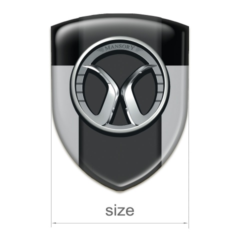 Mansory Emblem Exterior Grey Black Model 