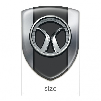 Mansory Tuning Badge Premium Quality Silver Model 