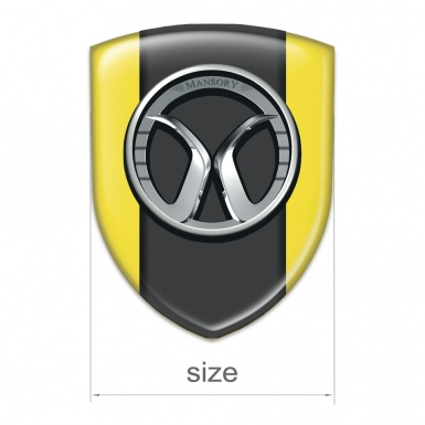 Mansory Silicone Car Decal Badge Yellow model 