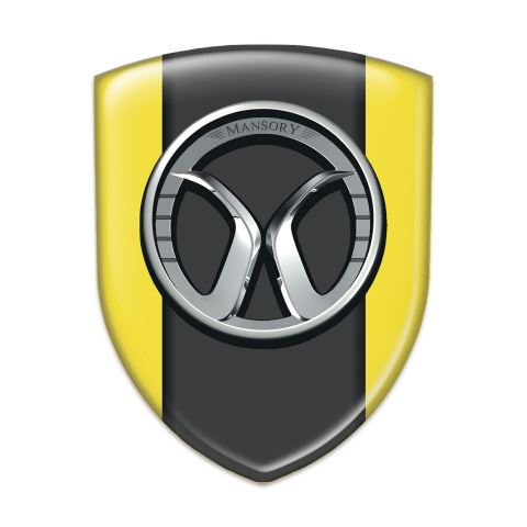 Mansory Silicone Car Decal Badge Yellow model 
