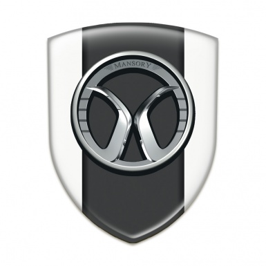 Mansory Silicone Badge Racing Edition White Model 