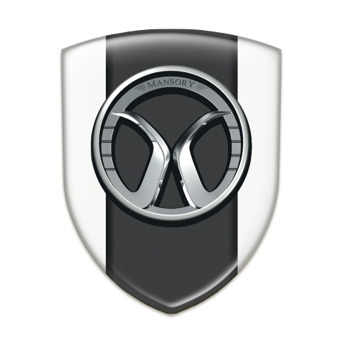 Mansory Silicone Badge Racing Edition White Model 