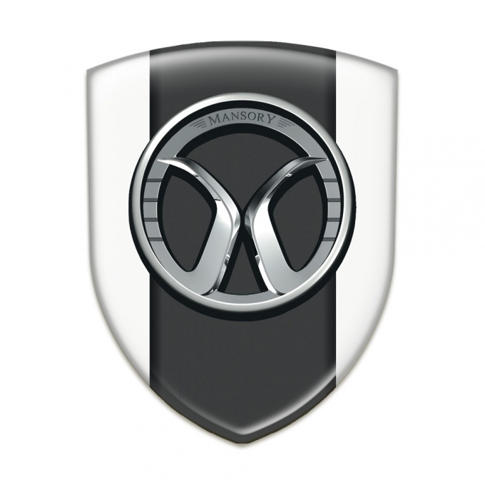 Mansory Silicone Badge Racing Edition White Model 