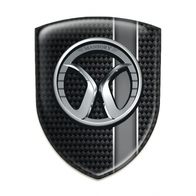 Mansory Tuning Emblem Black with Grey Band Model 