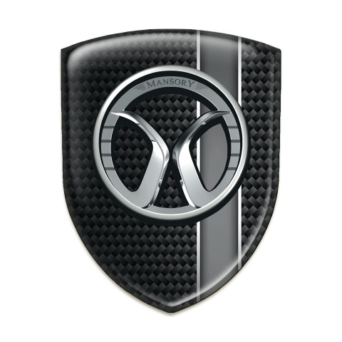Mansory Tuning Emblem Black with Grey Band Model 