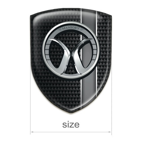 Mansory Tuning Emblem Black with Grey Band Model 