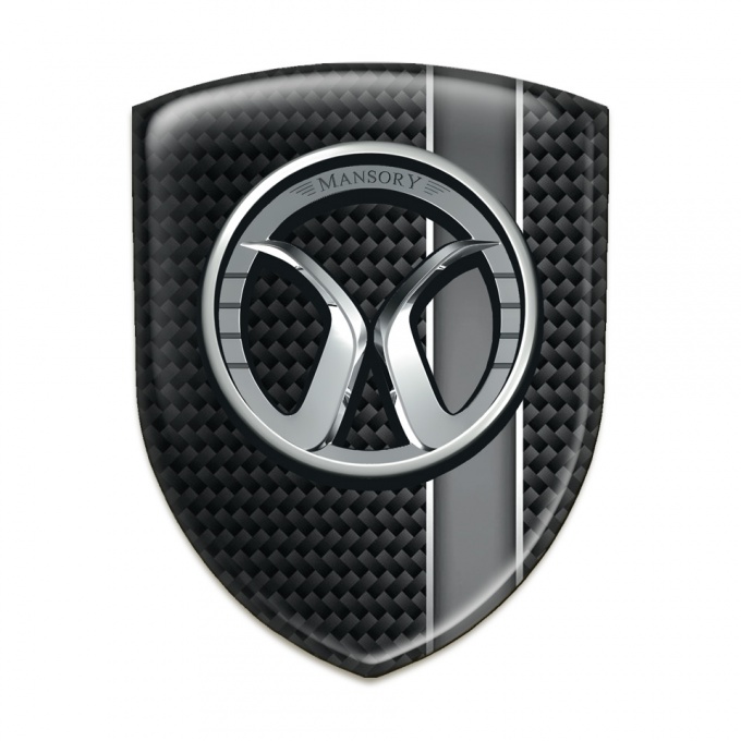 Mansory Tuning Emblem Black with Grey Band Model 