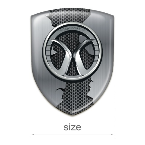 Mansory Domed Emblem Torn Metal Model 