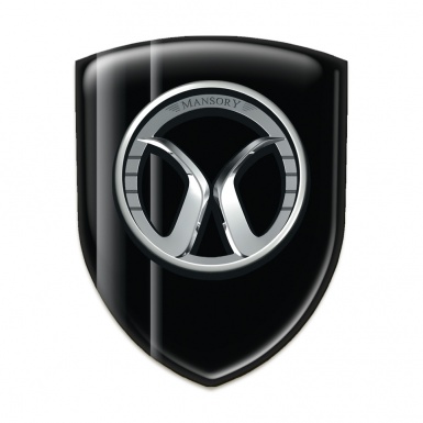 Mansory  Emblem Exterior Black with Grey Lines Details 