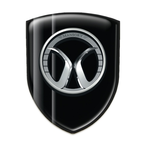 Mansory  Emblem Exterior Black with Grey Lines Details 