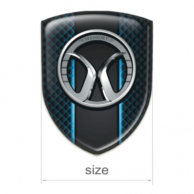 Mansory Self Adhesive Car logo Emblem Neon Mesh model 