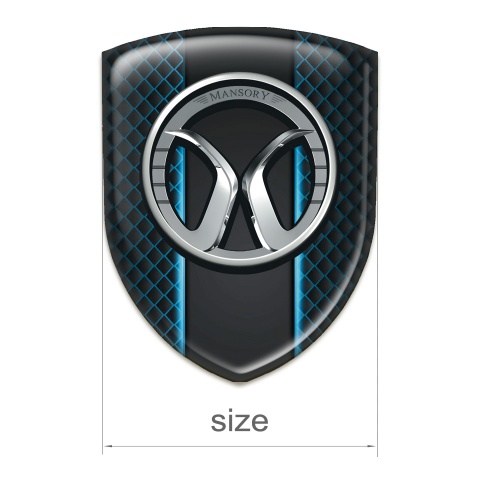 Mansory Self Adhesive Car logo Emblem Neon Mesh model 