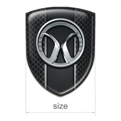 Mansory Car Interior Badge dark Mesh Model 