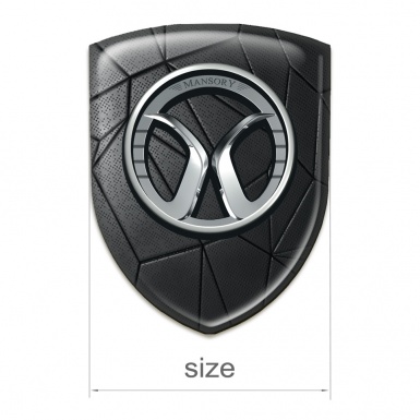 Mansory Silicone Badge Black Mosaic Model 