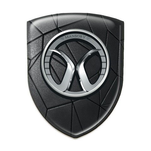 Mansory Silicone Badge Black Mosaic Model 