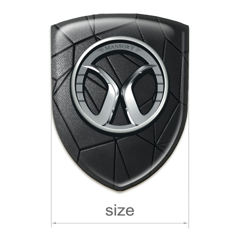 Mansory Silicone Badge Black Mosaic Model 