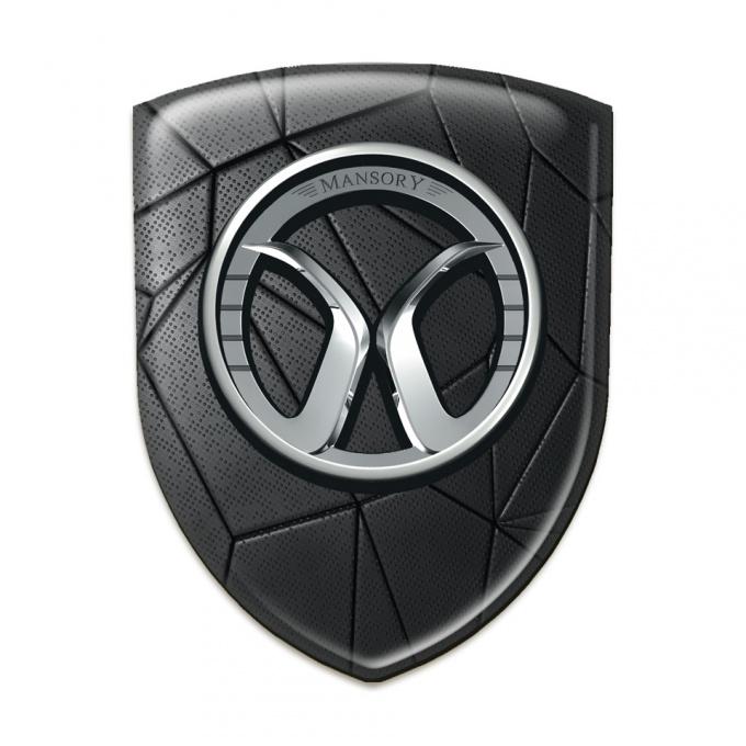 Mansory Silicone Badge Black Mosaic Model 