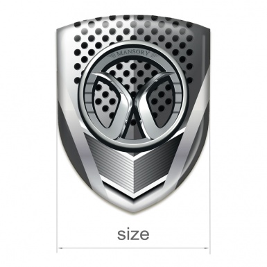 Mansory Logo Emblem Metal Shield Effect Model 