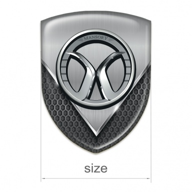 Mansory Car Accessories Badge Aluminium Sheet with Dark Mesh Model 