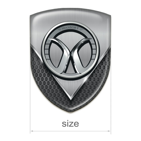 Mansory Car Accessories Badge Aluminium Sheet with Dark Mesh Model 