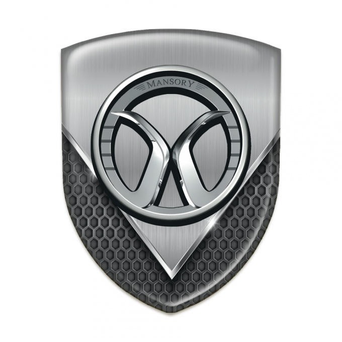 Mansory Car Accessories Badge Aluminium Sheet with Dark Mesh Model 