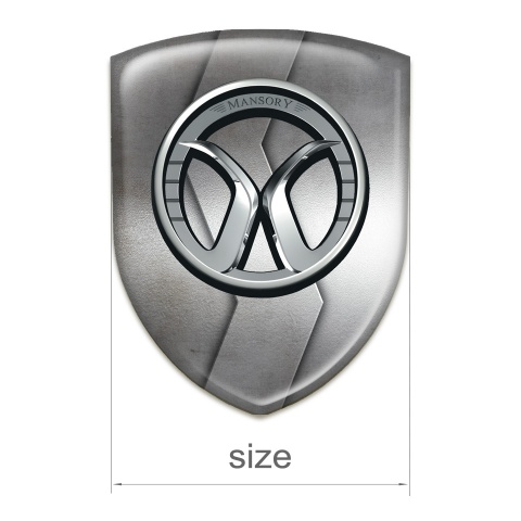 Mansory Self Adhesive Car logo Emblem S Shape Metal Model 