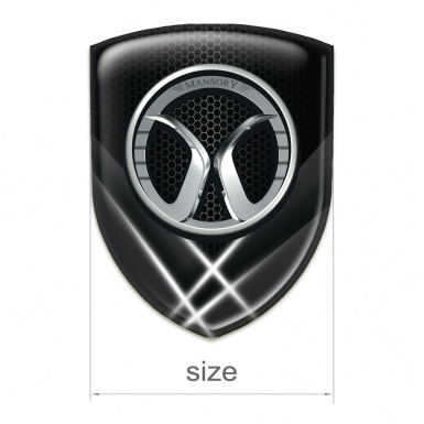 Mansory Silicone Badge Crossed Lights Model 