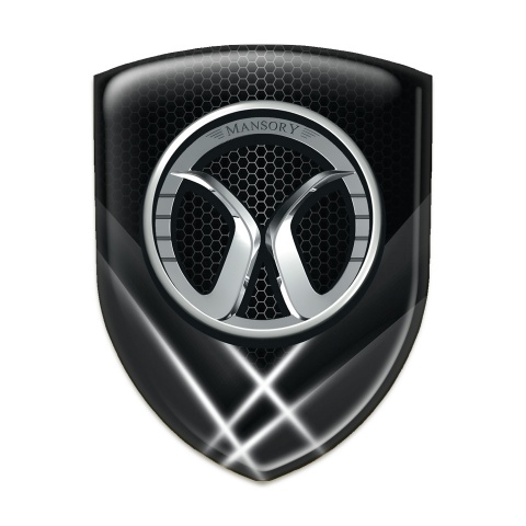 Mansory Silicone Badge Crossed Lights Model 