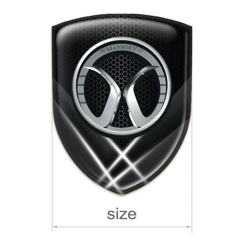Mansory Silicone Badge Crossed Lights Model 
