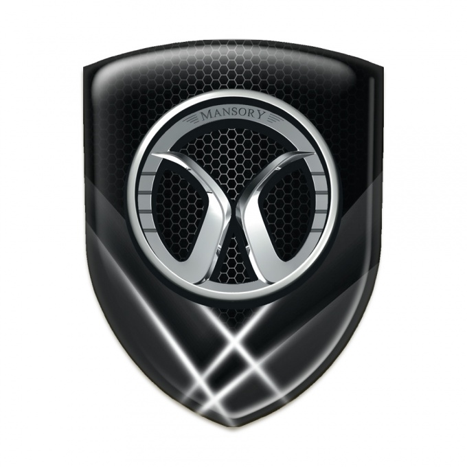 Mansory Silicone Badge Crossed Lights Model 