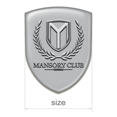 Mansory Silicone Shield Grey Base Classic Logo 