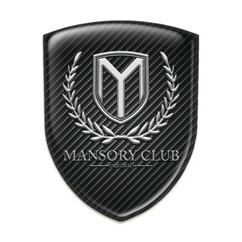 Mansory Tuning Badge  Dark Carbon Classic Logo 