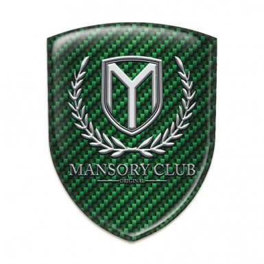 Mansory Car Accessories Badge Green Carbon Classic Logo 