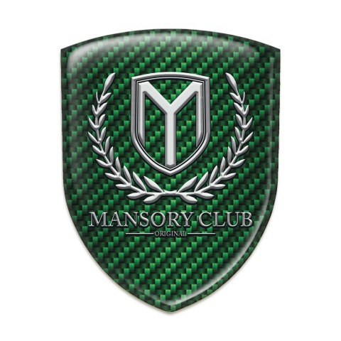 Mansory Car Accessories Badge Green Carbon Classic Logo 