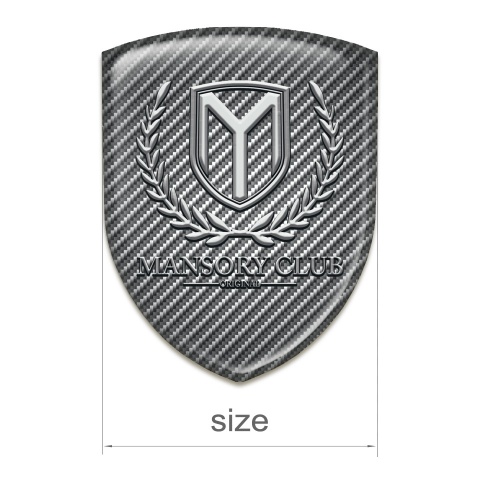 Mansory Car Interior Badge Carbon with Classic Logo 