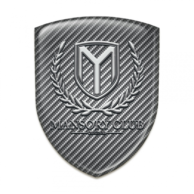 Mansory Car Interior Badge Carbon with Classic Logo 